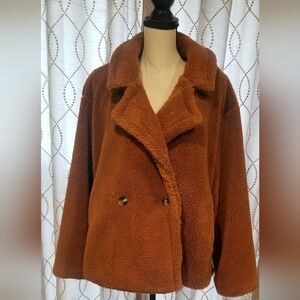 Gap Cognac Sherpa Jacket, XXL. NWT